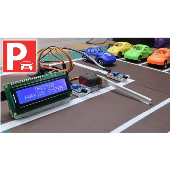 Arduino Akıllı Otopark Bariyer Sistemi Proje Seti (I2C LCD & Çift IR Sensör)