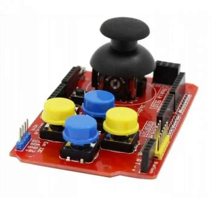 Arduino Joystick Shield Oyun ve Robot Kontrol Kartı (Uno ve Mega Uyumlu)