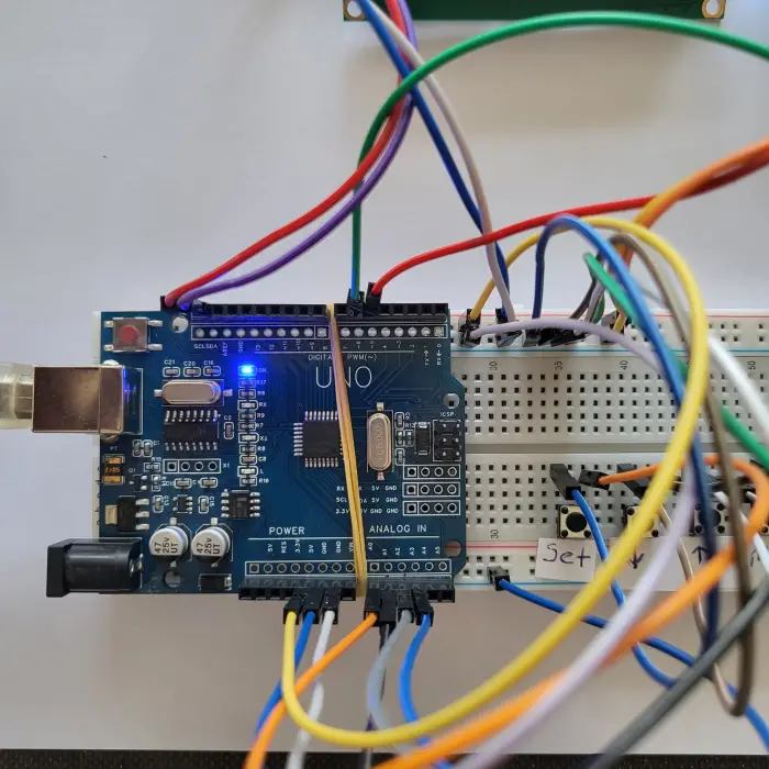 Arduino LCD Ekranlı Zaman Ayarlı Röle Kontrol Seti (Geri Sayım Sayacı)