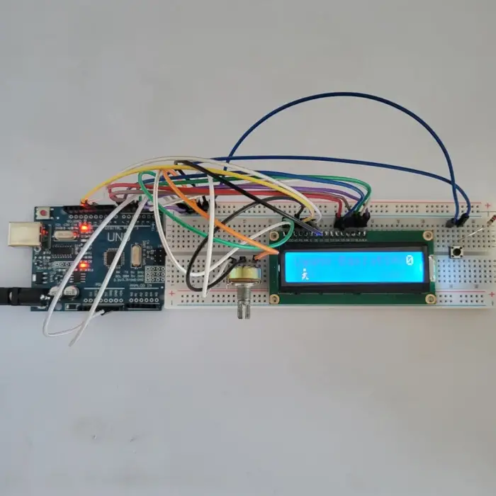 Arduino LCD Oyun Projesi - Engelden Kaçan Zıplayan Adam Seti - Kurulu ve Kodlu