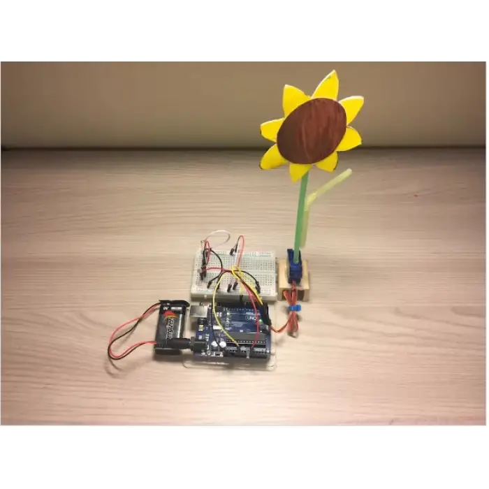 Arduino LDR Sensörlü Güneş Takip Sistemi (Ayçiçeği Projesi)