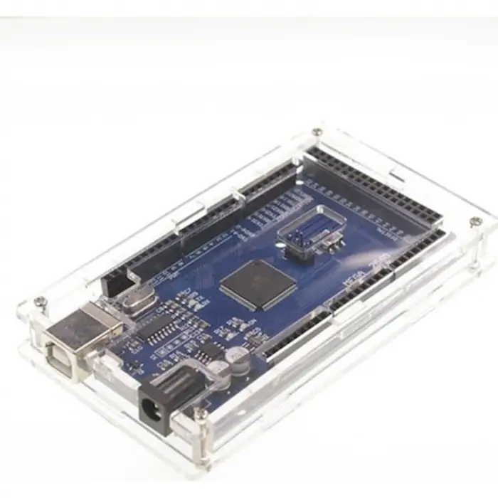 Arduino Mega 2560 Pleksi Koruma Kutusu (Şeffaf Muhafaza – Demonte)