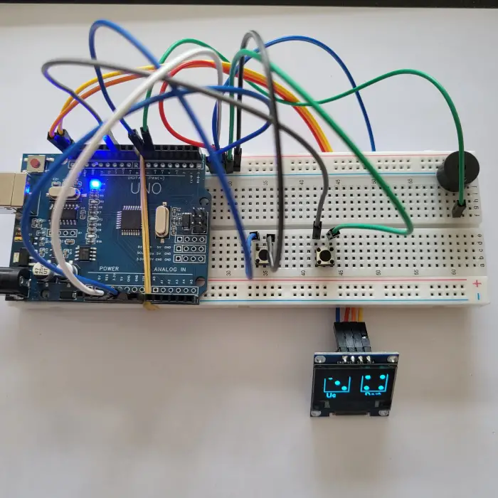 Arduino OLED Ekranlı Akıllı Zar Atma Proje Seti (1-2 Zar Seçenekli)