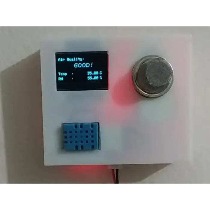 Arduino OLED Ekranlı MQ-135 Hava Kalitesi ve Dijital Termometre Seti