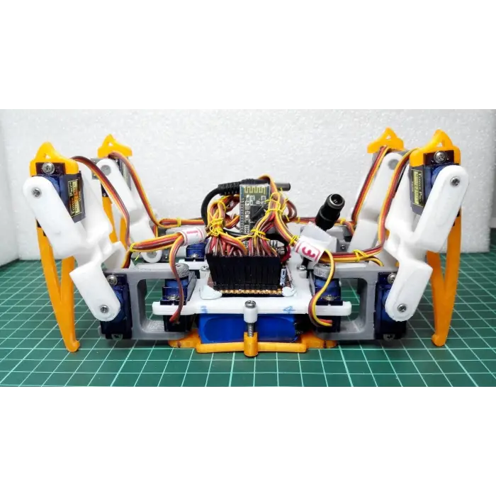 Arduino Örümcek Robot Gövde Kiti - 3D Baskı Plastik Set - Vida Seti Dahil