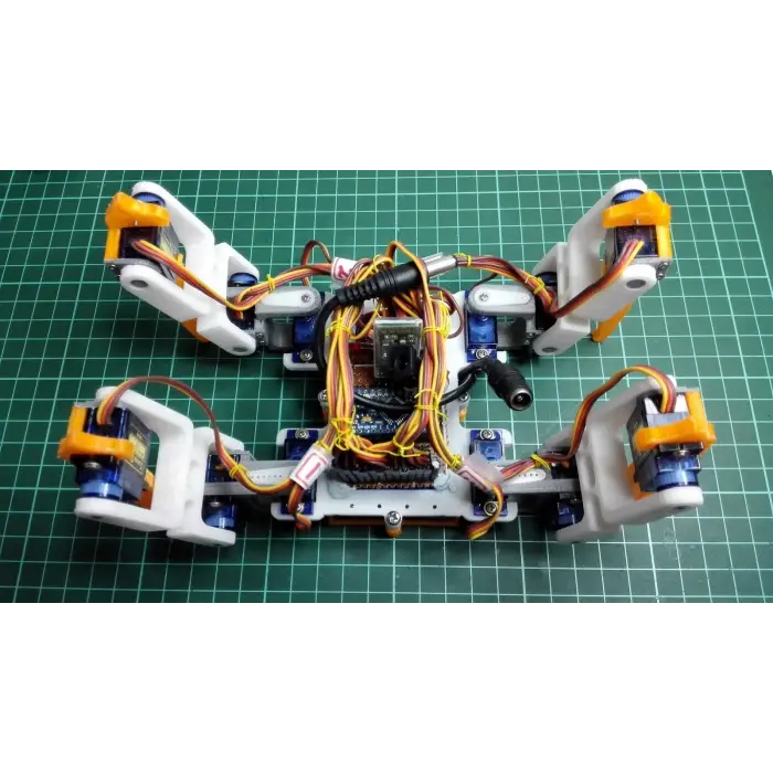 Arduino Örümcek Robot Gövde Kiti - 3D Baskı Plastik Set - Vida Seti Dahil