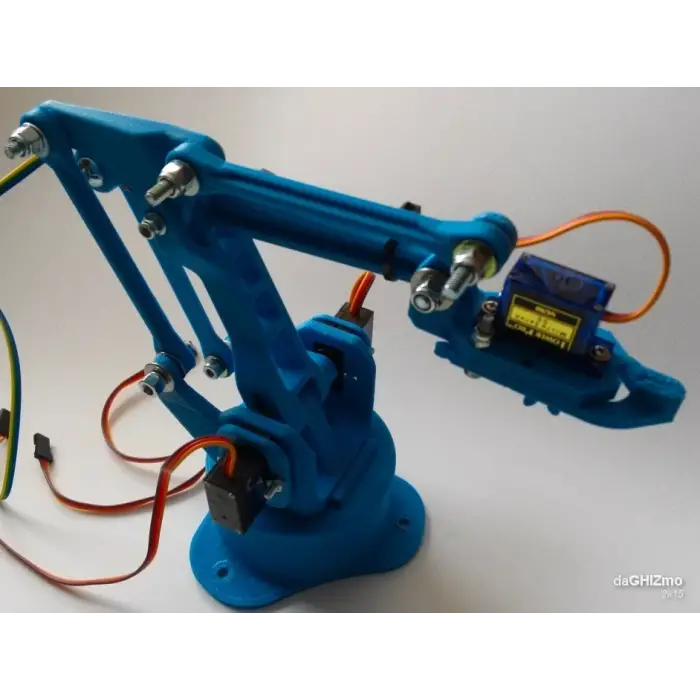Arduino Plastik Robot Kol Gövde Seti - Demonte - Vida ve Somun Seti Dahil