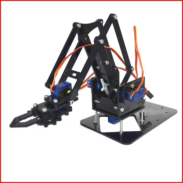 Arduino Robot Kol Kiti (35 Parça) - 4 Servo Motor ve Tam Montaj Seti Dahil (Demonte)