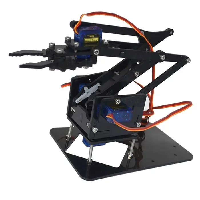 Arduino Robot Kol Kiti (Pleksi) - 35 Parça Lazer Kesim - Vida Seti Dahil