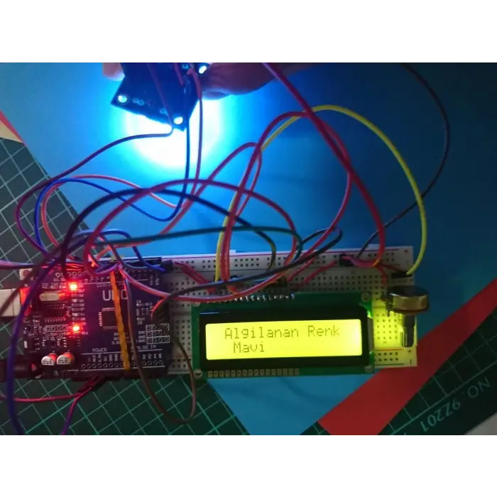 Arduino TCS3200 Renk Algılama ve Tanımlama Proje Seti (16x2 LCD Ekranlı)