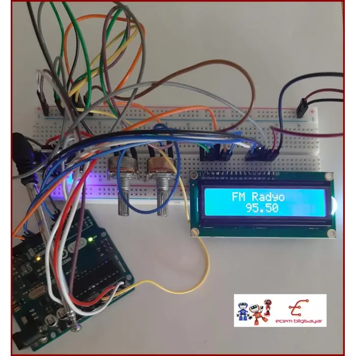 Arduino TEA5767 FM Radyo Projesi ve Dijital Frekans Kontrol Seti