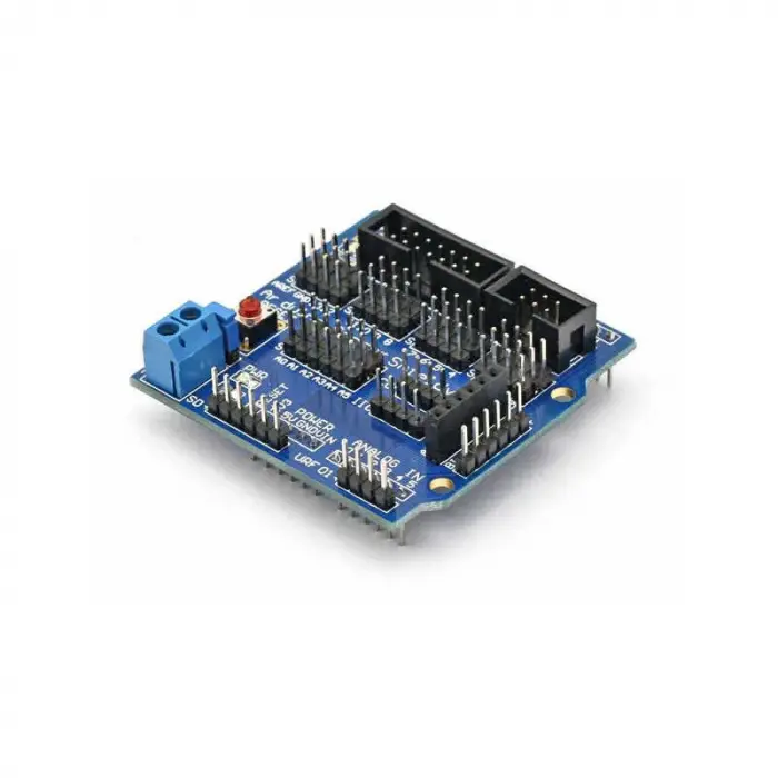 Arduino Uno R3 Sensör Shield V5.0 IO Genişletme Kartı (Bluetooth, I2C, SD Kart Uyumlu)