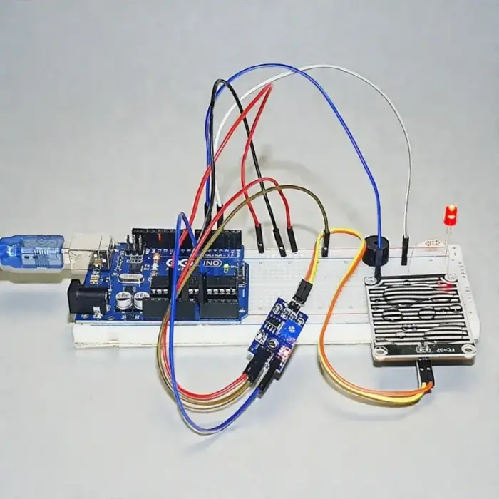 Arduino Yağmur Sensörlü Alarm Proje Seti - Kurulu ve Kodlu