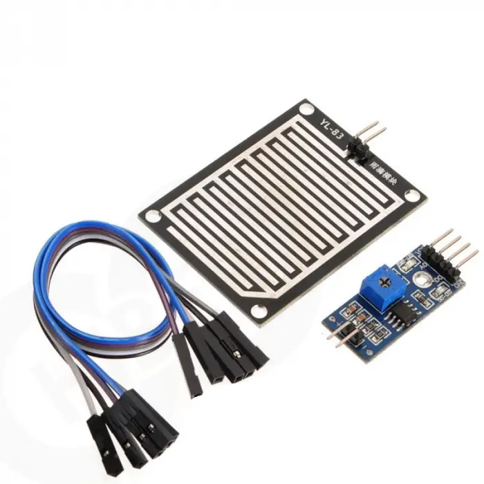 Arduino Yağmur Sensörü ve Kar Algılama Modülü - AO/DO Çıkışlı Sıvı Temas Kartı