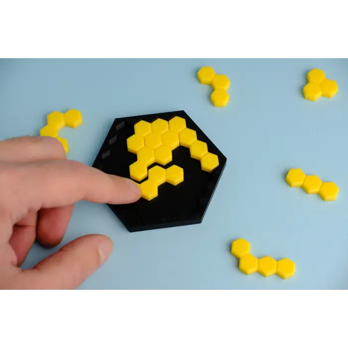 Arı Petek Bulmacası PLA Zeka Oyunu 3D Yazıcı Eğitim Puzzle