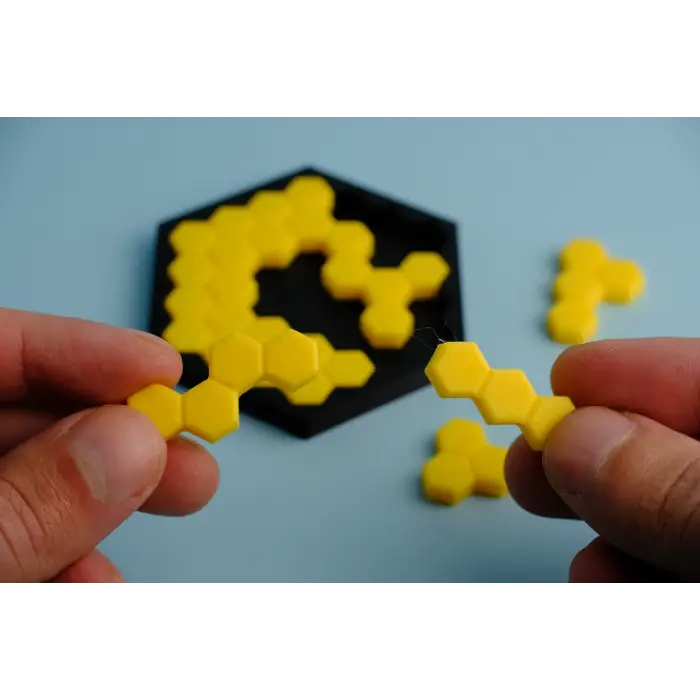 Arı Petek Bulmacası PLA Zeka Oyunu 3D Yazıcı Eğitim Puzzle