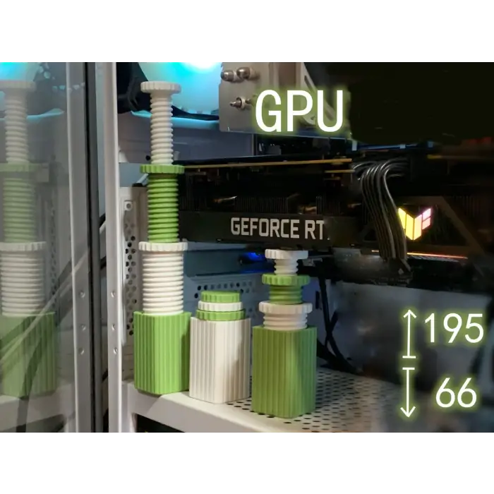 Ayarlanabilir Ekran Kartı Tutucu GPU Destek Aparatı Geniş Aralık 55-195mm