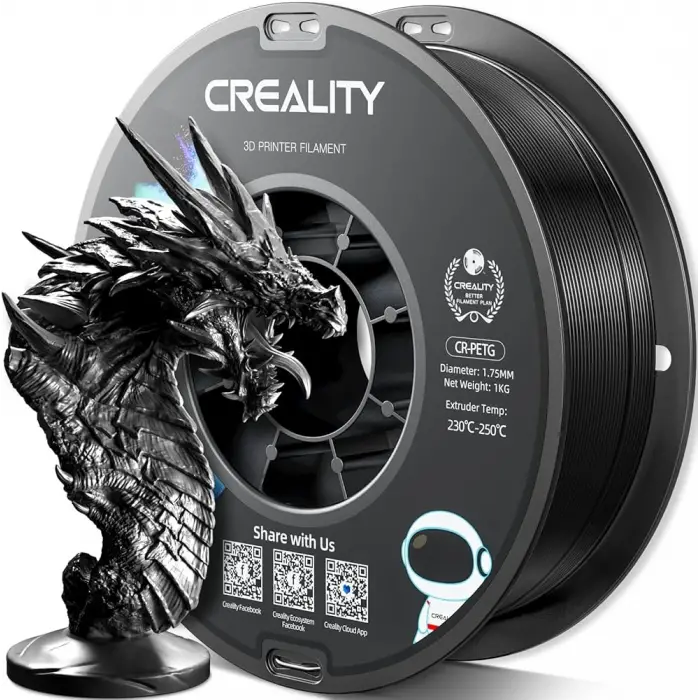 Creality CR PETG Siyah Filament 1.75mm 1Kg