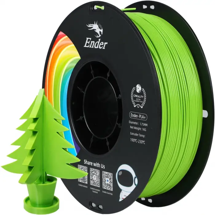 Creality Ender PLA+ Filament Apple Green (Elma Yeşili) 1.75mm 1Kg