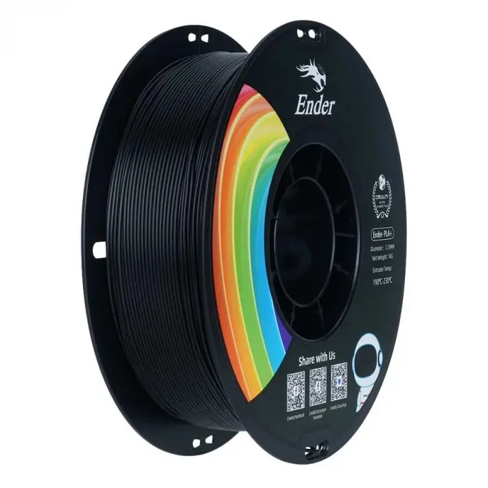 Creality Ender PLA+ Filament Siyah 1.75mm 1Kg