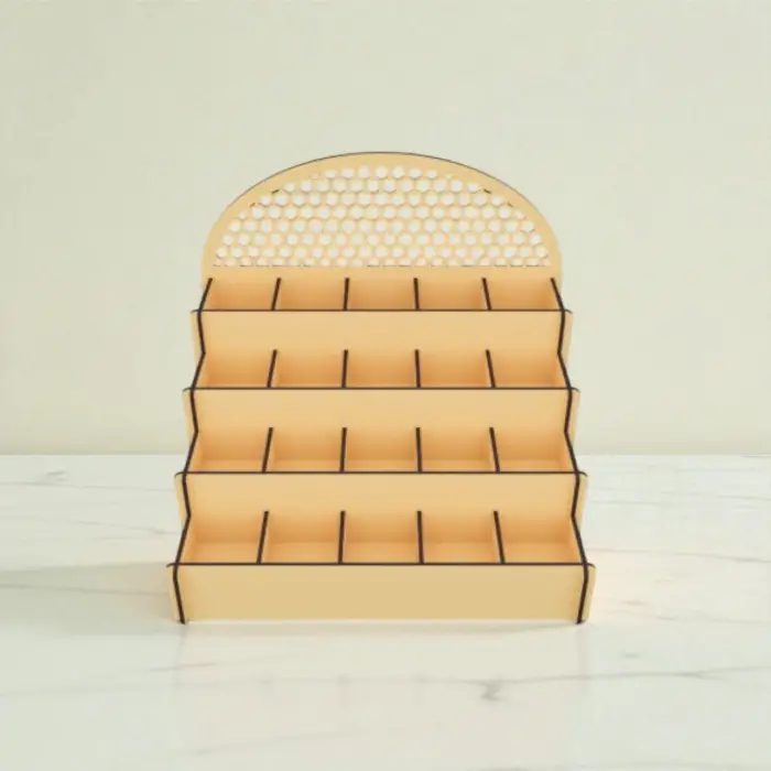 Divido-Box Bölmeli Çok Amaçlı Ahşap MDF Teşhir Standı