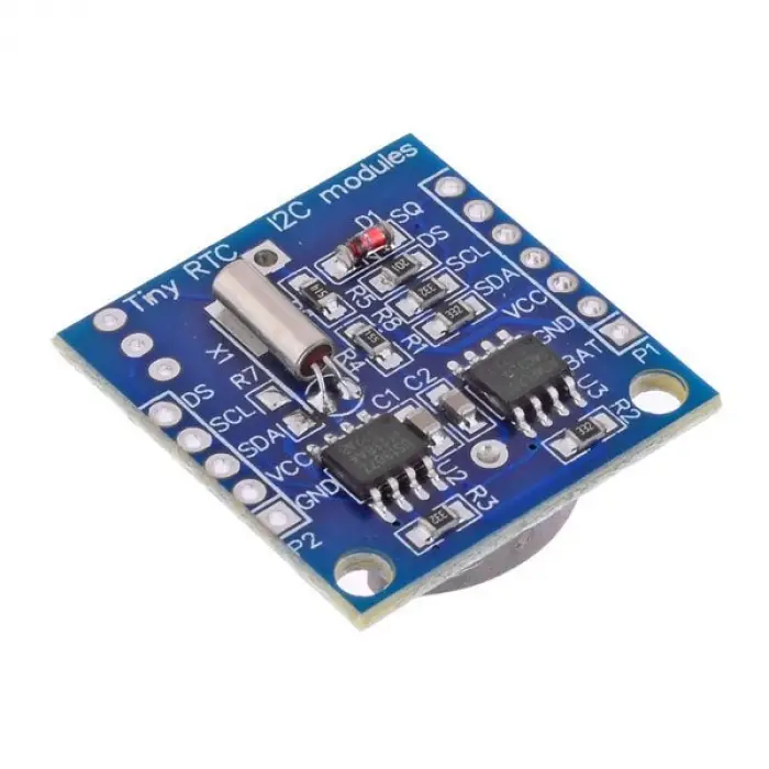 DS1307 RTC ve 24C32 Gerçek Zamanlı Saat Modülü - I2C Saat ve 32K EEPROM Kartı