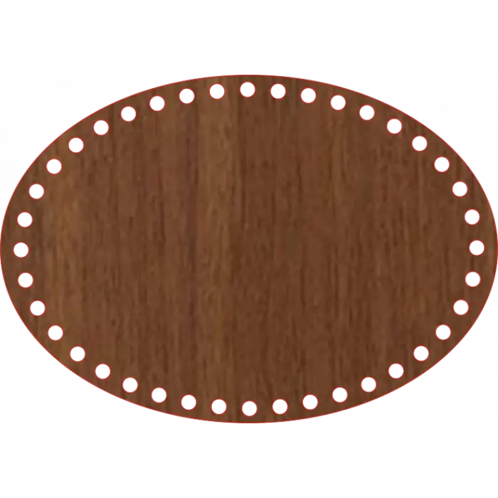 Elips Ahşap MDF Sepet Tabanları (Ölçü Seçilebilir)