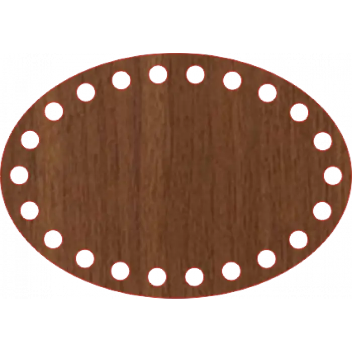 Elips Ahşap MDF Sepet Tabanları (Ölçü Seçilebilir)
