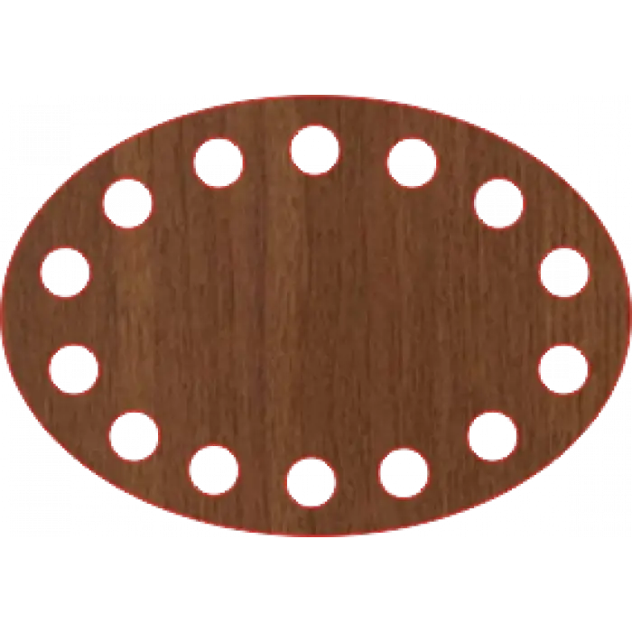 Elips Ahşap MDF Sepet Tabanları (Ölçü Seçilebilir)