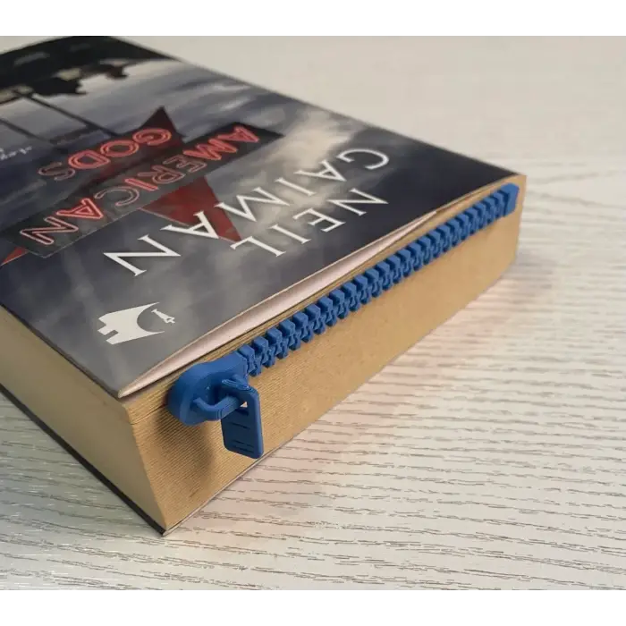 Fermuar Desenli Kitap Ayracı PLA – 3D Yazıcı Bookmark
