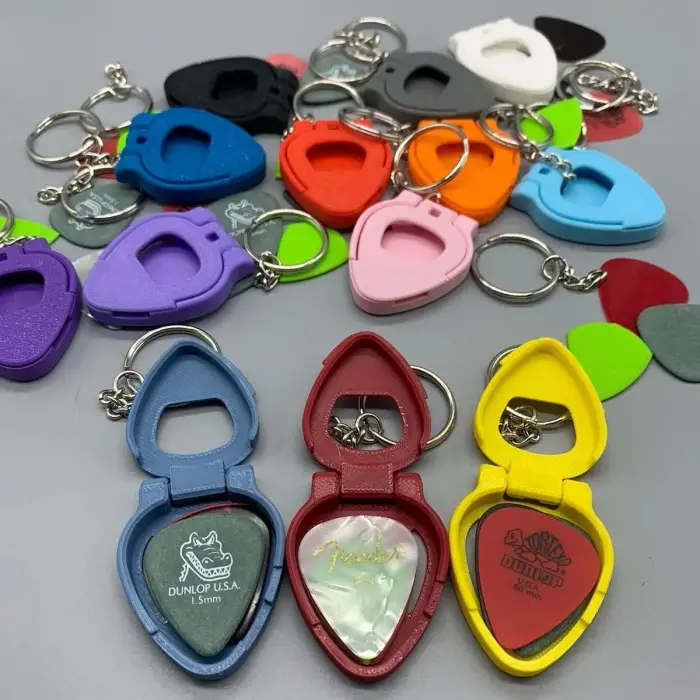 Gitar Pena Tutucu Anahtarlık PLA 3 Adet – 3D Yazıcı Pena Taşıma Aparatı