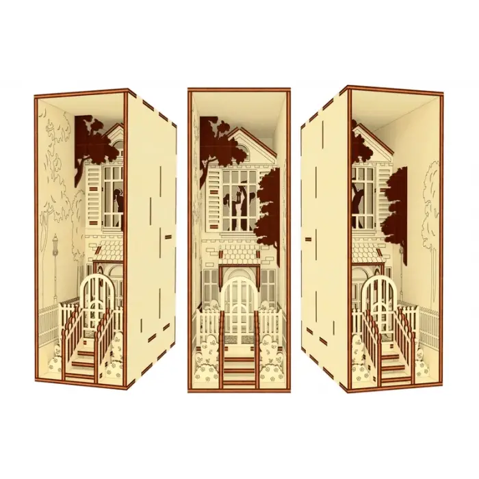 Grand Hotel Book Nook Kitap Tutucu - DIY Minyatür Otel Maket Kit