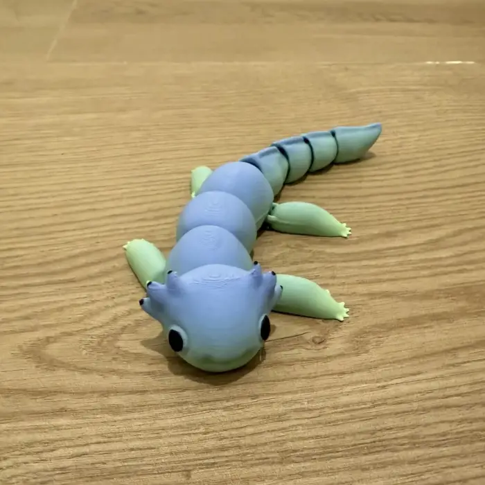 Hareketli Plastik Axolotl Figürü (Boyanabilir)