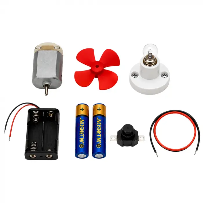 Işıklı ve Pervaneli Elektrik Motor Deney Seti