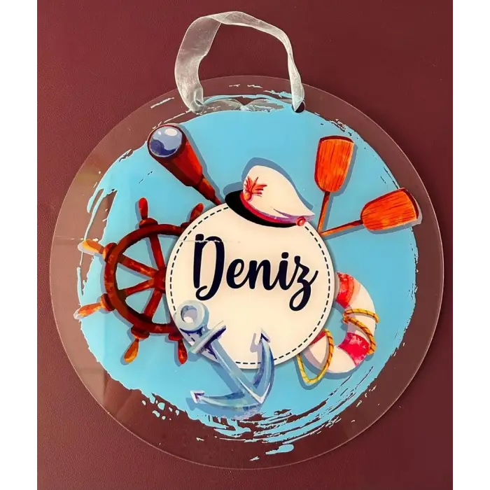 Kapı Süsü Pleksi 3mm Şeffaf 30cm Delikli