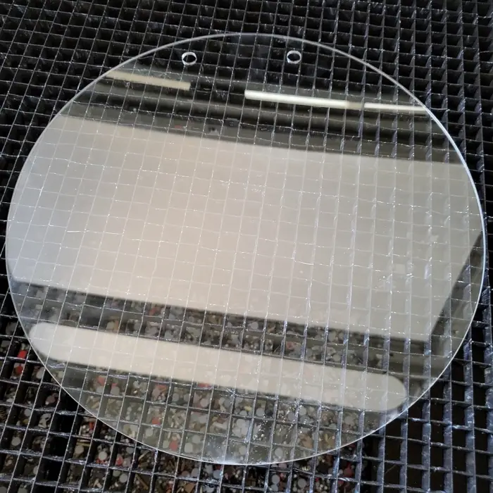 Kapı Süsü Pleksi 3mm Şeffaf 30cm Delikli