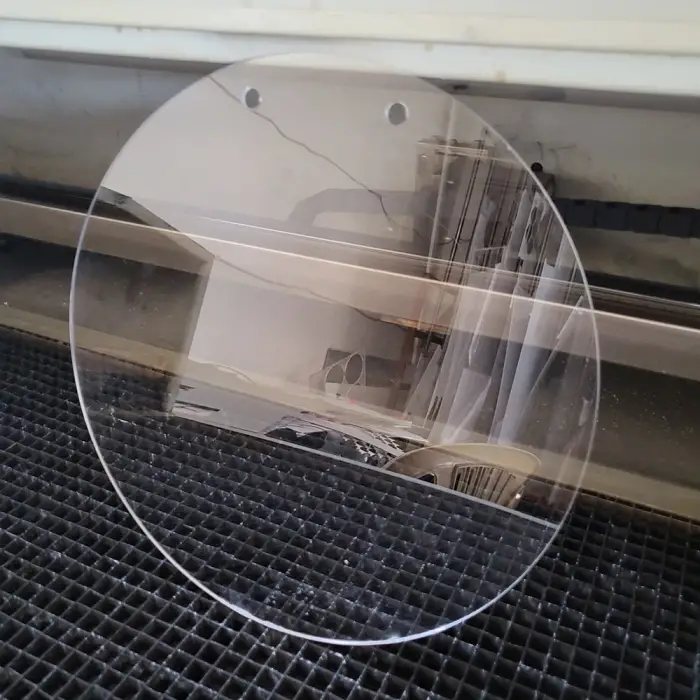 Kapı Süsü Pleksi 3mm Şeffaf 30cm Delikli