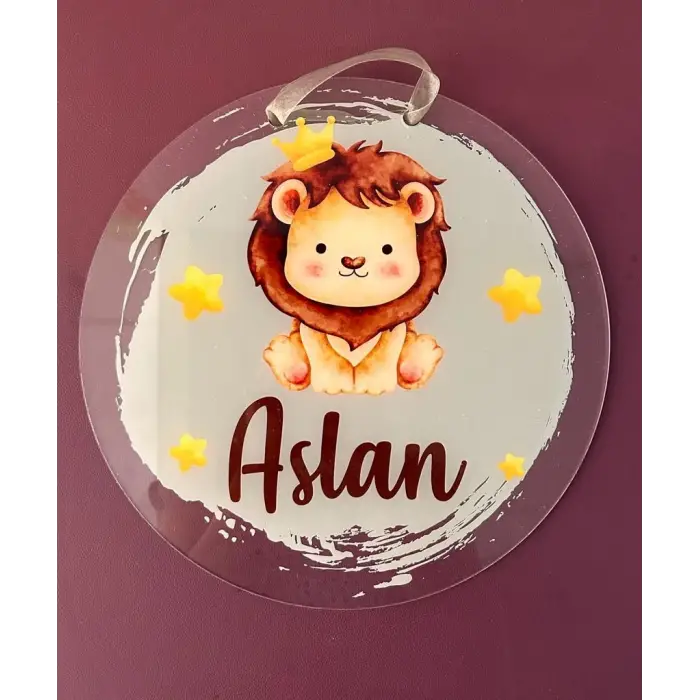 Kapı Süsü Pleksi 3mm Şeffaf 30cm Delikli