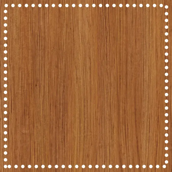 Kare Ahşap MDF Sepet Tabanı 25x25 cm (Delik Çapı 5 mm)