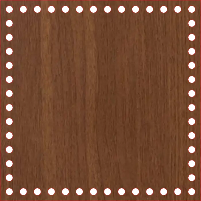 Kare Ahşap MDF Sepet Tabanları (Ölçü Seçilebilir)