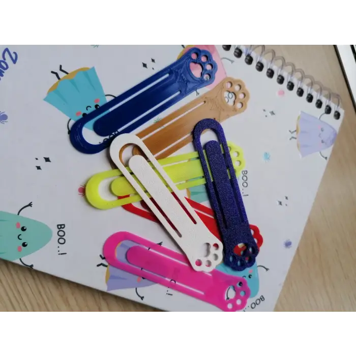 Kedi Patisi Kitap Ayracı 3’lü Set PLA – 3D Yazıcı Bookmark