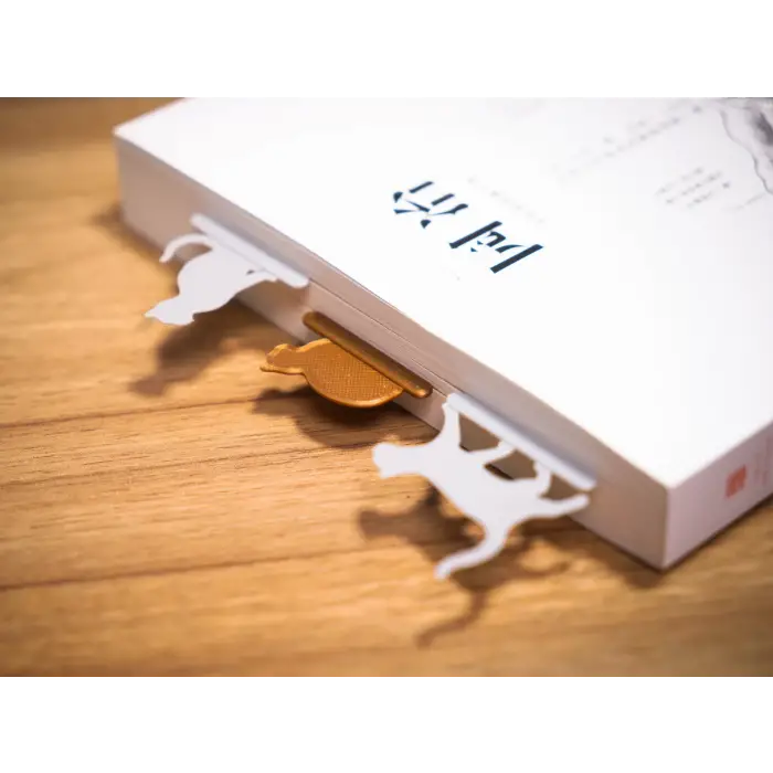 Kedili Kitap Ayracı 5’li Set PLA – 3D Yazıcı Bookmark