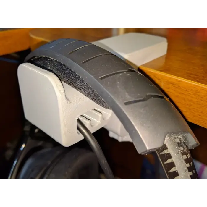 Masa Kenarı Vidalı Kulaklık Standı PLA – 3D Yazıcı Kulaklık Tutucu