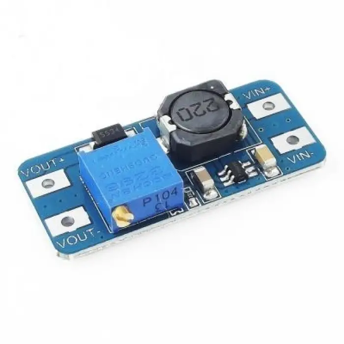 MT3608 Ayarlanabilir Voltaj Yükseltici Kartı - 2A DC-DC Boost Converter - Step-Up Regülatör