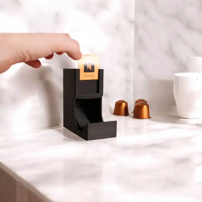 Nespresso Uyumlu Pod Dispenseri Etiket Yuvalı PLA – Kapsül Standı