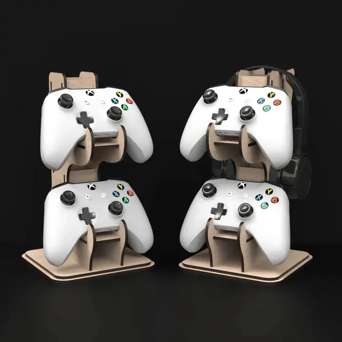 Nexus-Dock Ahşap MDF Xbox & PlayStation Oyun Kolu Standı