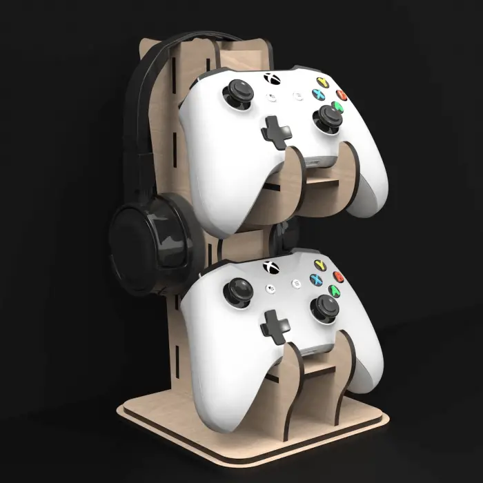 Nexus-Dock Ahşap MDF Xbox & PlayStation Oyun Kolu Standı