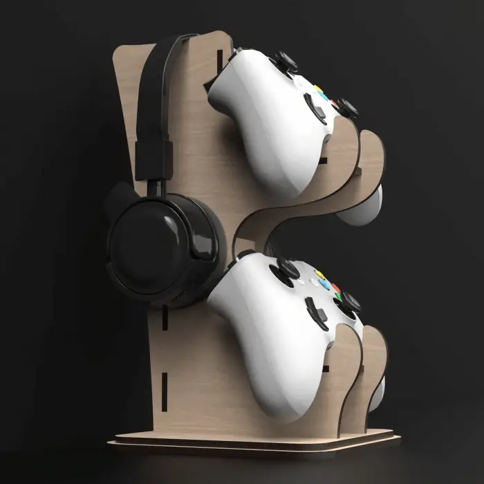 Nexus-Dock Ahşap MDF Xbox & PlayStation Oyun Kolu Standı
