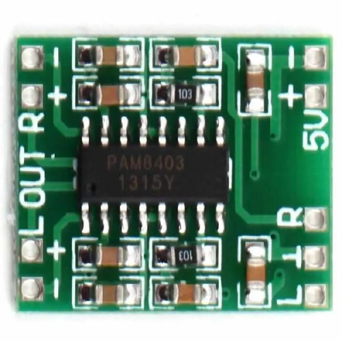 PAM8403 3W 2 Kanal Mini Dijital Amfi Devresi - 5V Ses Yükseltici Modülü