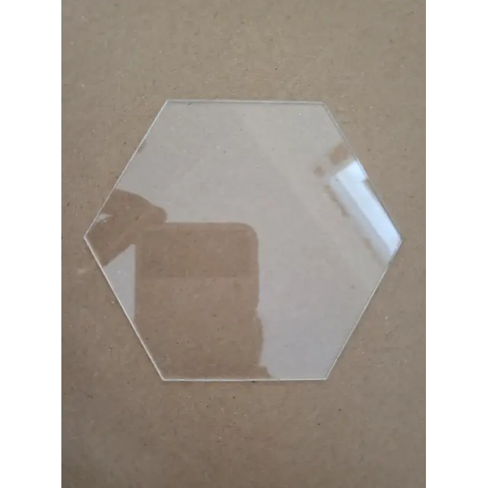 Pleksi Altıgen Şeffaf 3mm Hazır Kesim
